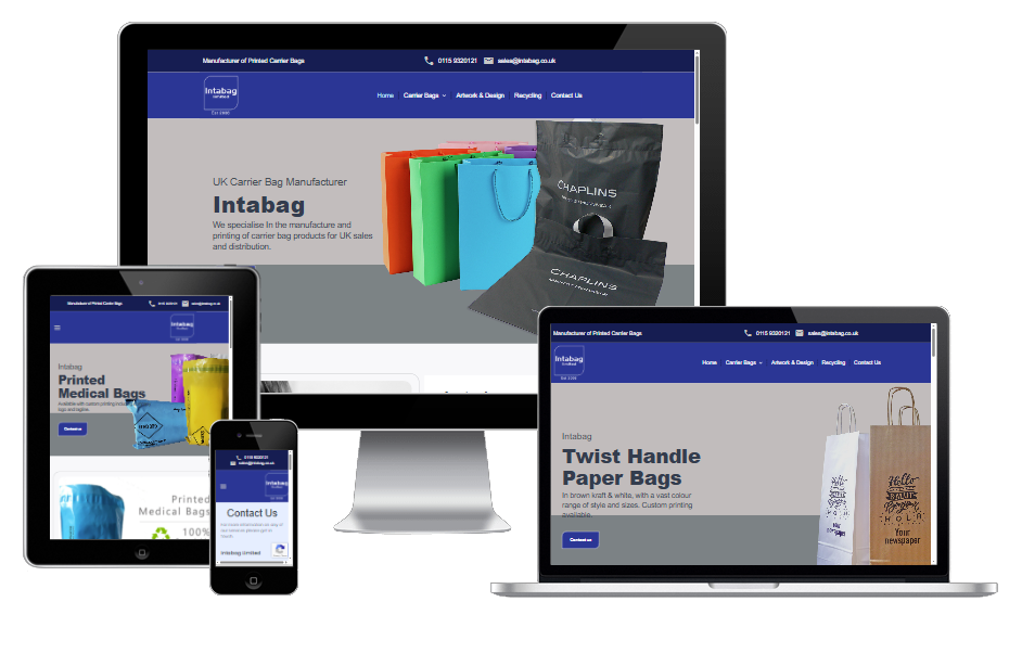 TRdesigns Web Designer Visit Intabag Nottingham