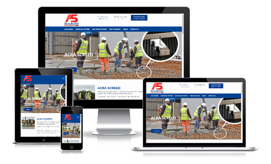 Acra Screed Ltd  - Web Designer Stoke on Trent