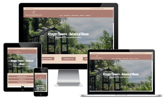 Alsager Flowers Botanical Bloom - Web Designer TRdesigns Barmouth Gwynedd