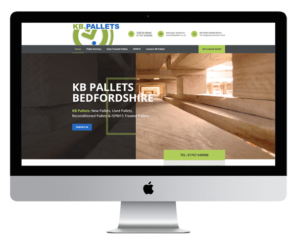 KB Pallets of Bedfordshire designed in Stoke on Trent