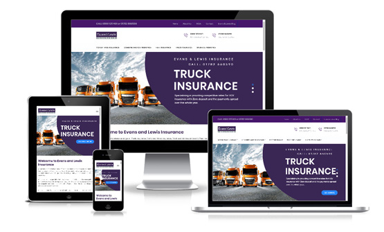 Evans and Lewis Insurance - Web Designer Stoke on Trent